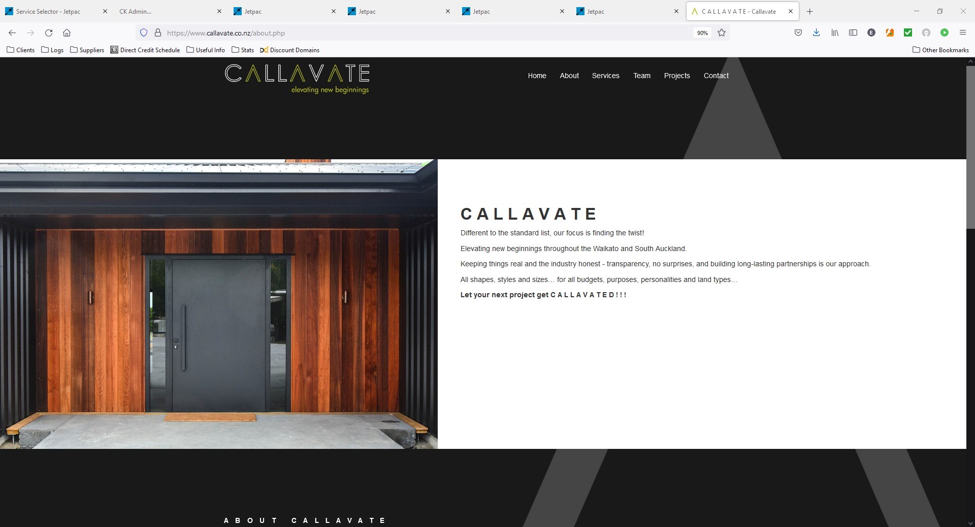 Callavate Web site